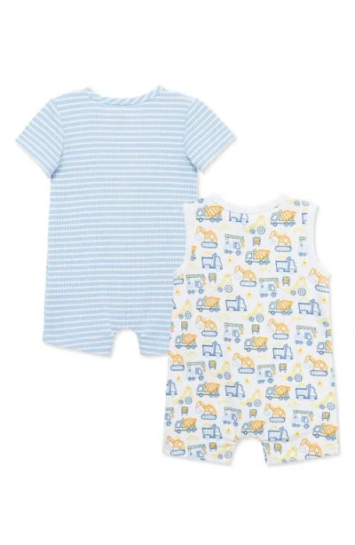 Little Me 2-pack Rompers In Multi