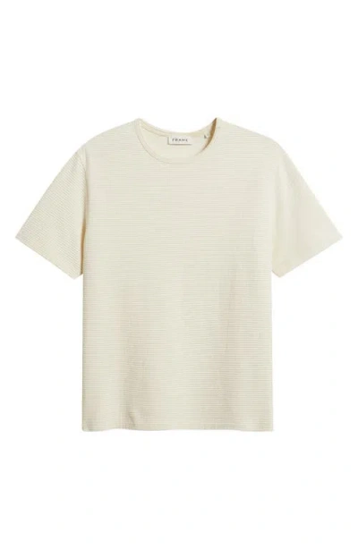 Frame Logo Cotton T-shirt In White