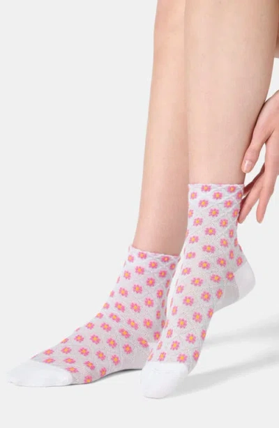 Oroblu Tiny Bloom Ankle Socks In Multi