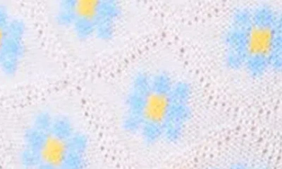 Oroblu Tiny Bloom Ankle Socks In Blue