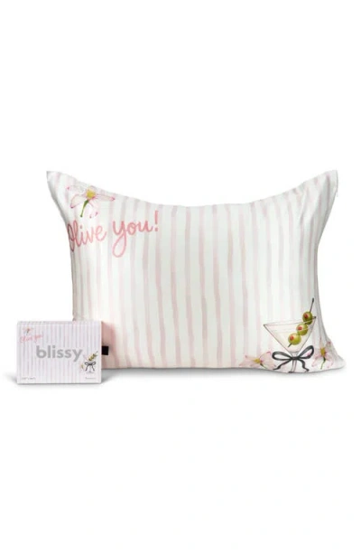 Blissy Mulberry Silk Pillowcase In Neutral