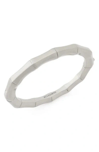 Allsaints Angular Hinged Bangle In Green