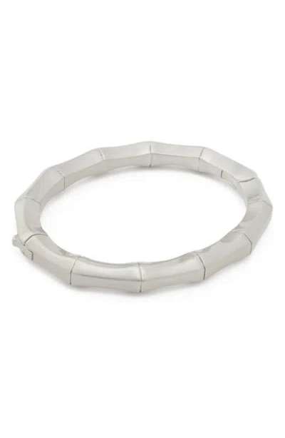 Allsaints Angular Hinged Bangle In Green