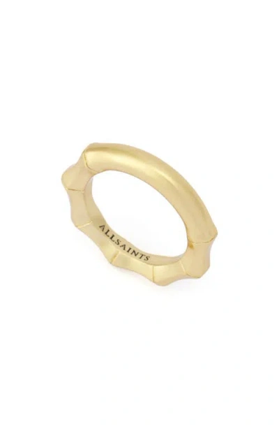 Allsaints Angular Ring In Gold