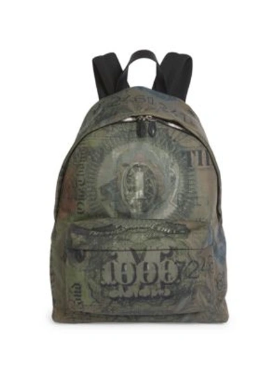 Shop Givenchy Abstract Dollar Printed Backpack In Multicolor
