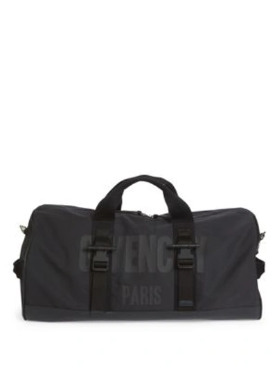 Shop Givenchy Printed Duffle Bag In Black