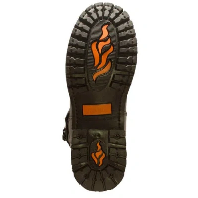 Ridetecs 16" Engineer Zipper Biker Boot In Black