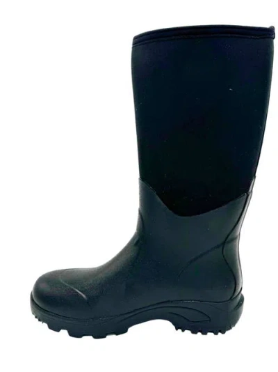 Tecs 16" Cement Rubber Soft Toe Boot In Black