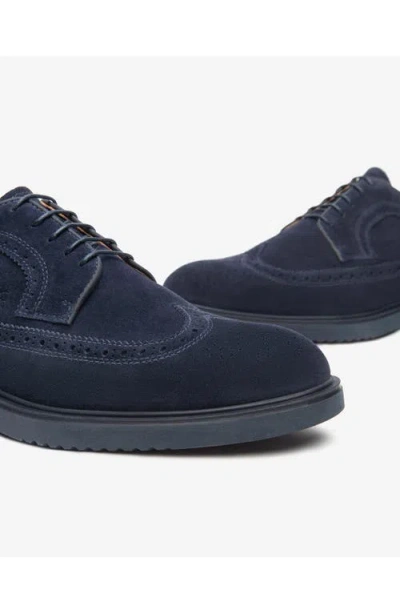 Nerogiardini Wingtip Derby In Blue