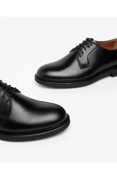 Nerogiardini Plain Toe Derby In Black