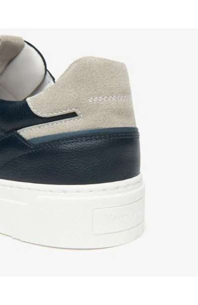 Nerogiardini Low Top Side Zip Sneaker In Blue