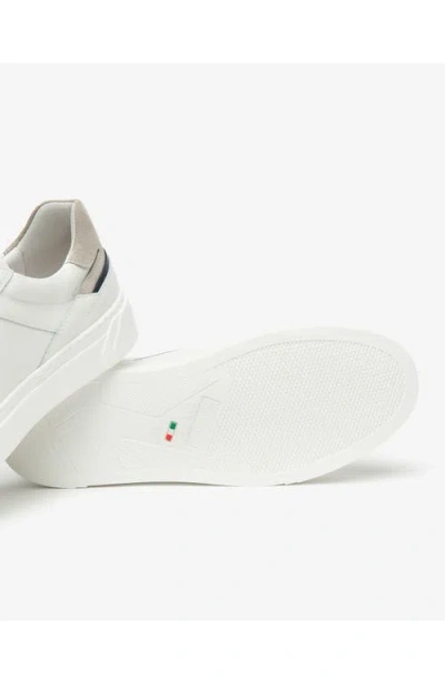 Nerogiardini Low Top Side Zip Sneaker In White