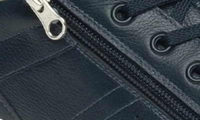 Nerogiardini Low Top Side Zip Sneaker In Blue