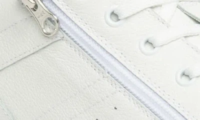 Nerogiardini Low Top Side Zip Sneaker In White