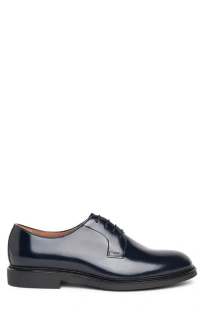 Nerogiardini Plain Toe Derby In Blue