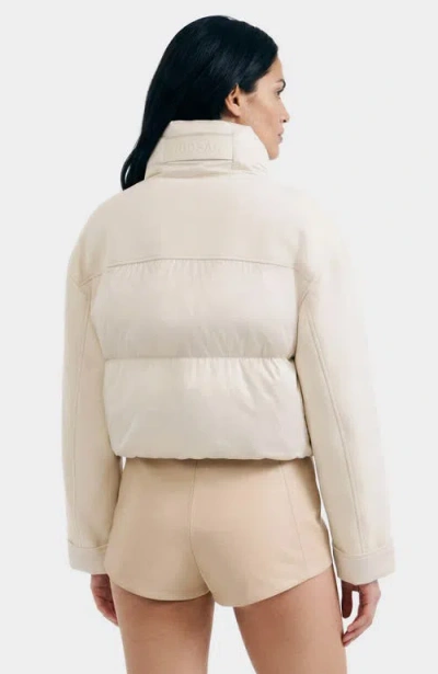 Rudsak Rome Mixed Media Down Jacket In White