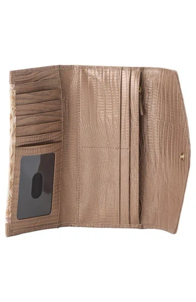 Brahmin Veronica Croc Embossed Leather Wallet In Multi