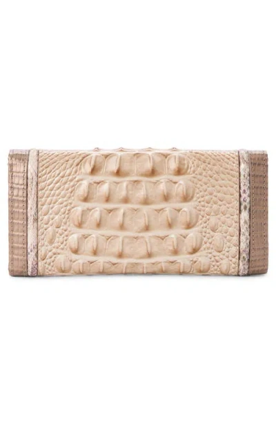 Brahmin Veronica Croc Embossed Leather Wallet In Multi