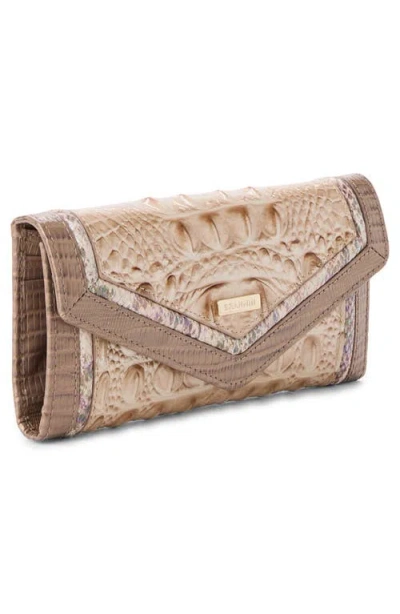 Brahmin Veronica Croc Embossed Leather Wallet In Multi