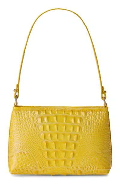 Brahmin Lorelei Croc Embossed Leather Shoulder Bag