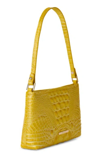 Brahmin Lorelei Croc Embossed Leather Shoulder Bag