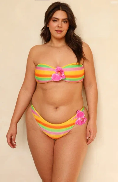 Dippin Daisys Bloom Super Cheeky Bikini Bottom In Multi