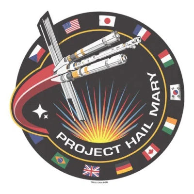 Project Hail Mary Spacecraft Patch  Graphic T-shirt In White