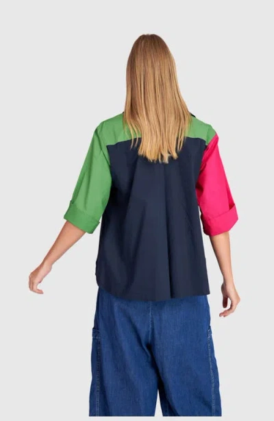 Alembika Poolside Popover Top In Multi