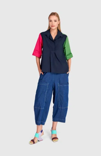 Alembika Poolside Popover Top In Multi