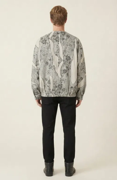 Modenaire Printed Zip Front Jacket In Multi