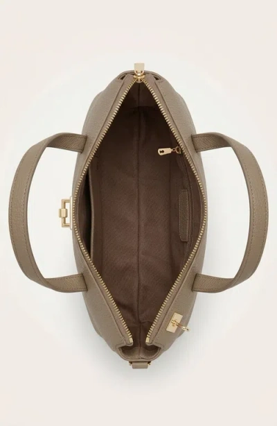Modenaire Leather Shoulder Bag In White