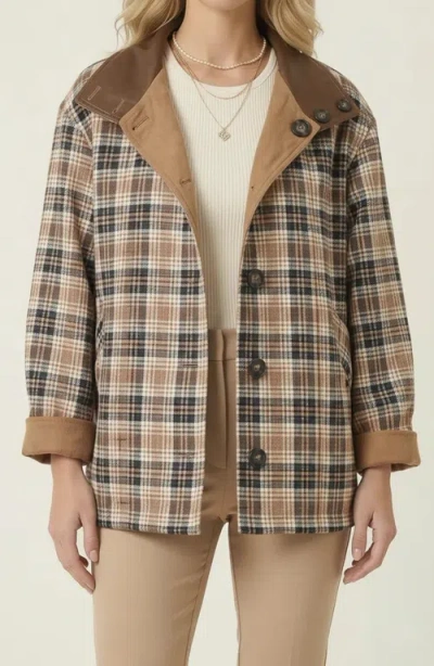 Modenaire Reversible Plaid Jacket