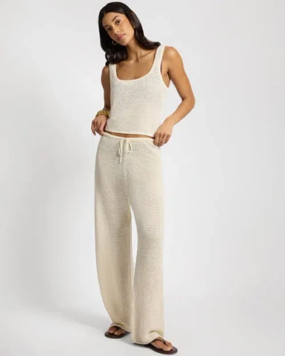 Onia Knit Drawstring Pant In White