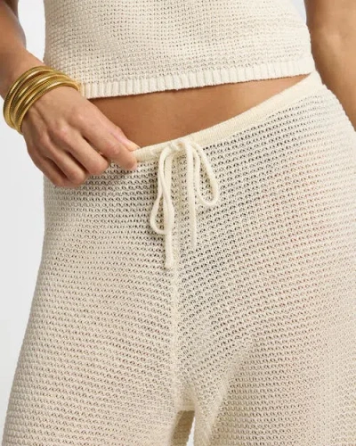 Onia Knit Drawstring Pant In White