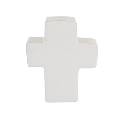 Transpac Mdf And Epoxy Cross In White