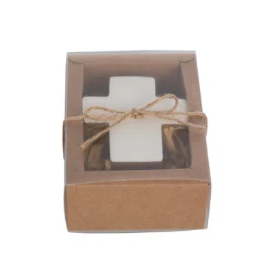 Transpac Mdf And Epoxy Cross In White