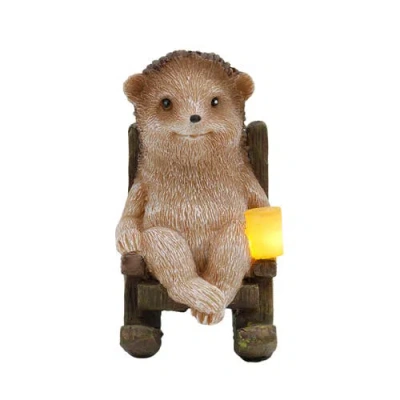 Transpac Resin Hedgehog In Multi