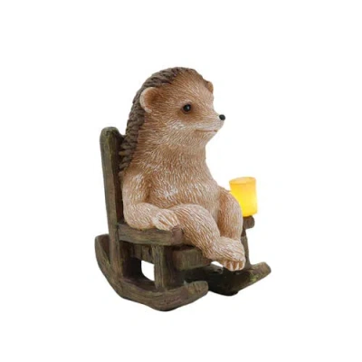 Transpac Resin Hedgehog In Multi