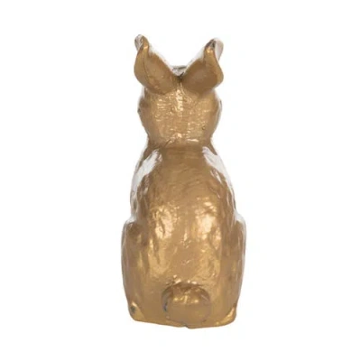 Transpac Iron Bunny Gold For Spring Home Decor In Gold