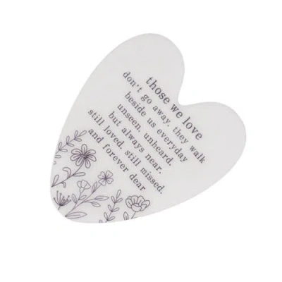 Transpac Mdf And Epoxy Heart In White