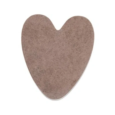 Transpac Mdf And Epoxy Heart In White