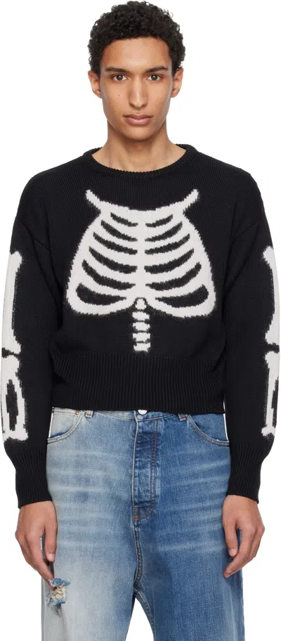 Vaquera Skeleton Sweater In Black