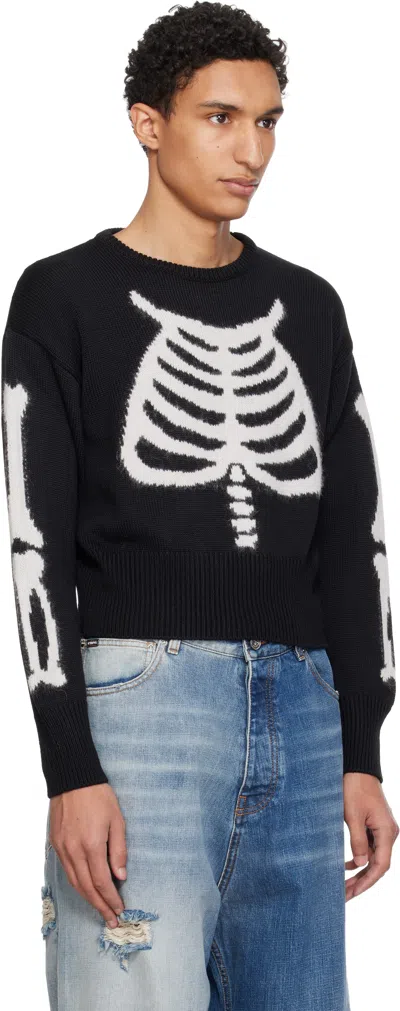 Vaquera Skeleton Sweater In Black