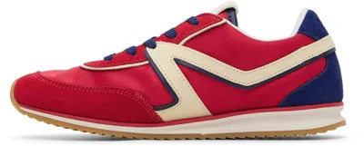 Rag & Bone Multicolor Retro Trainer Sneakers In Red