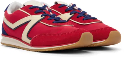 Rag & Bone Multicolor Retro Trainer Sneakers In Red