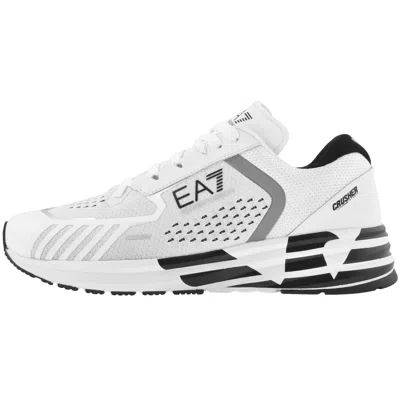 Ea7 Sneaker In Breathable Technical Fabric In White
