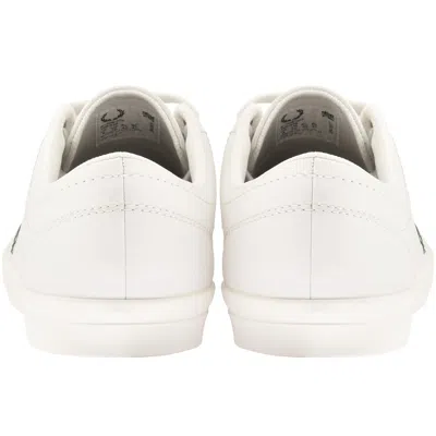 Fred Perry Baseline Leather Trainers White In White