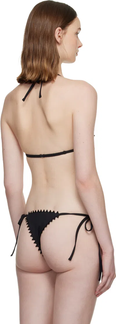 Jacquemus Triangle Bikini Top Le Haut De Maillot In Black