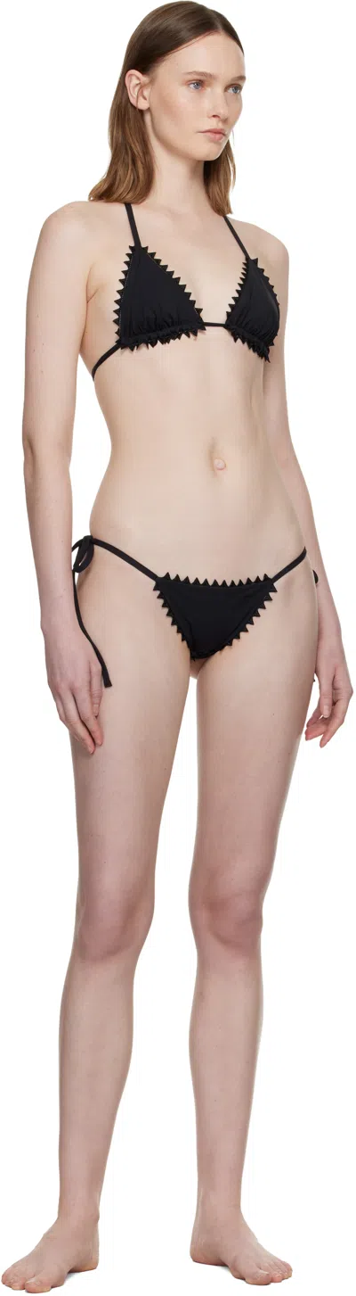 Jacquemus Triangle Bikini Top Le Haut De Maillot In Black