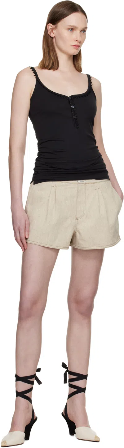 Jacquemus Women Beige Le Short De-nimes Amelo Shorts, 28 Luxury Shorts For Women Darveys In Neutral